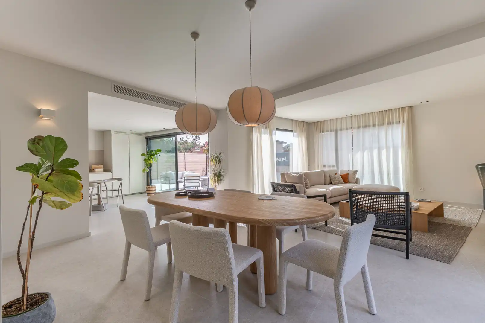 Dining room of Houses for sale in Sant Cugat del Vallès  with Air Conditioner, Heating and Private garden