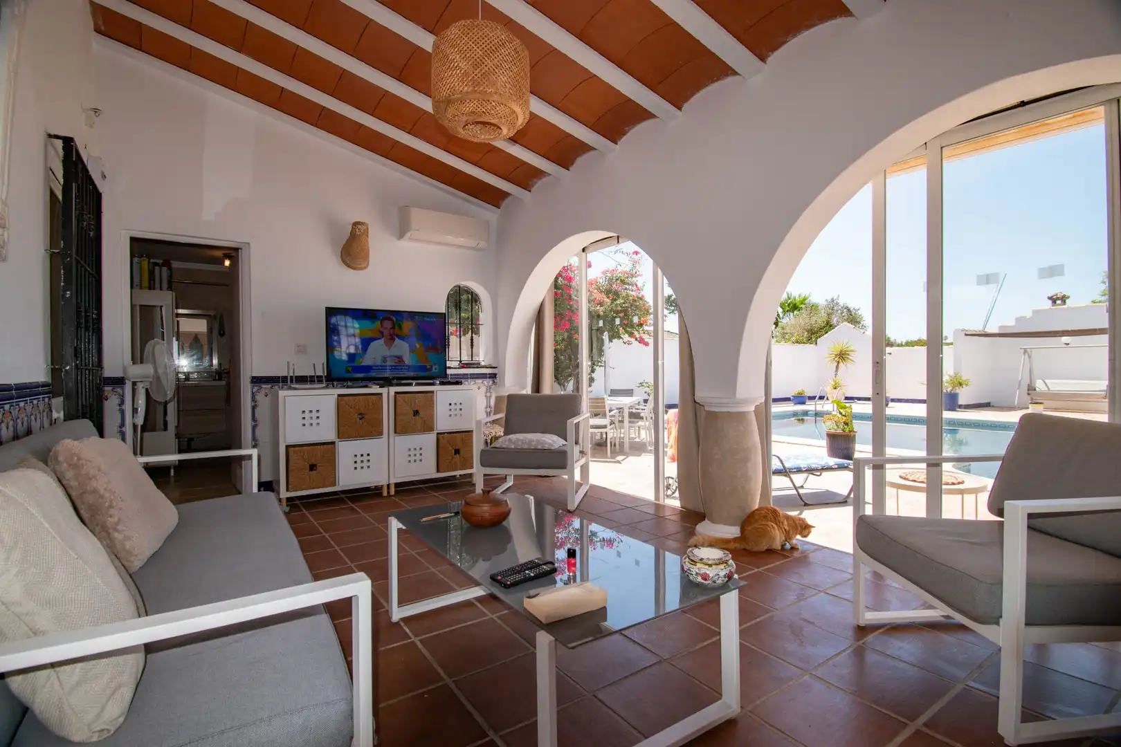 Sala d'estar de Casa o xalet en venda en Chiclana de la Frontera