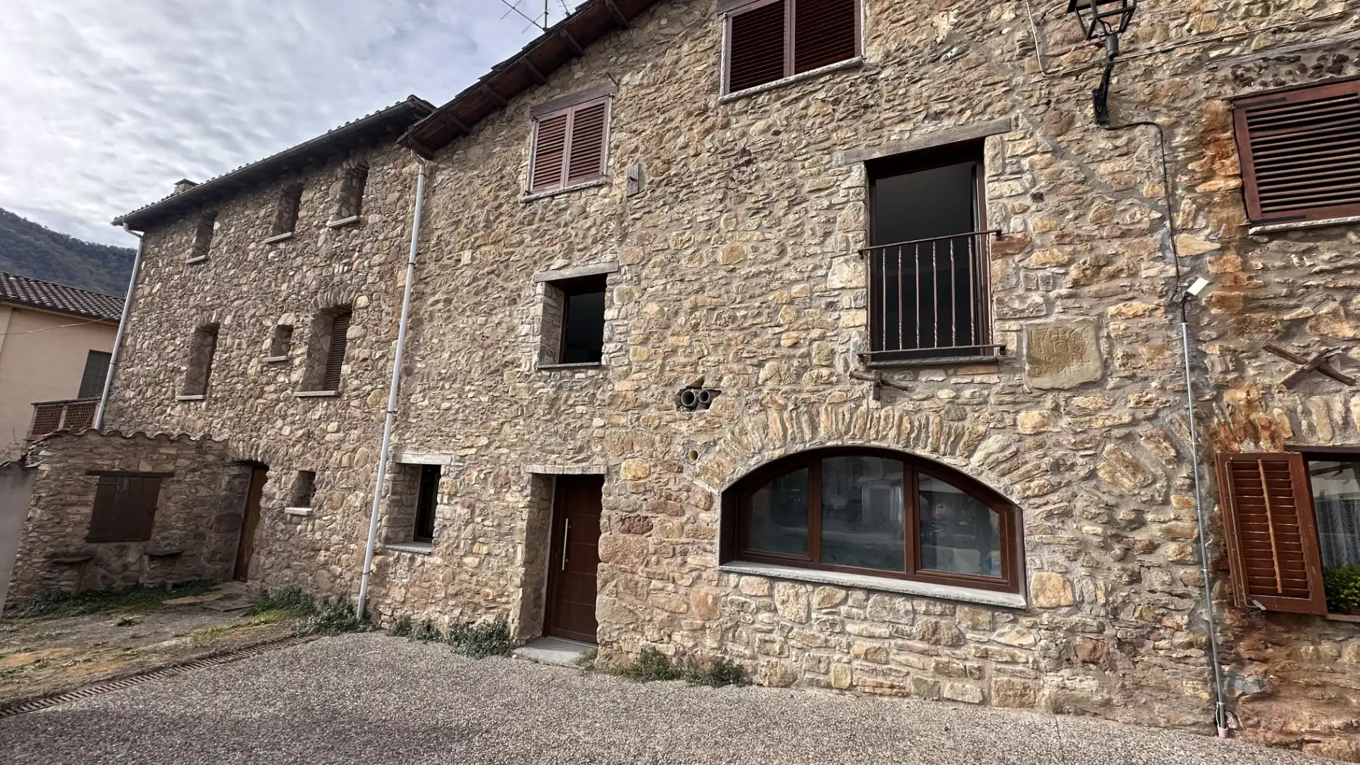 Exterior view of Houses for sale in La Vall de Bianya  with Heating, Private garden and Parquet flooring