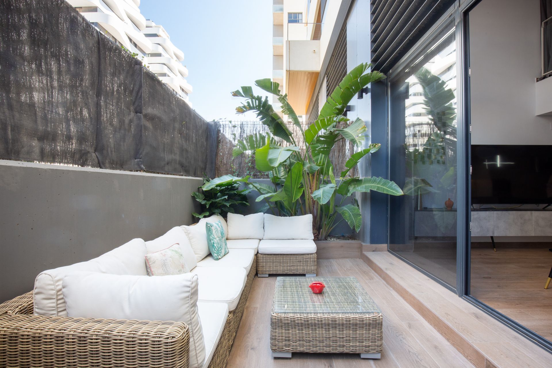 Terrace of Duplex for sale in  Valencia Capital  with Air Conditioner and Furnished