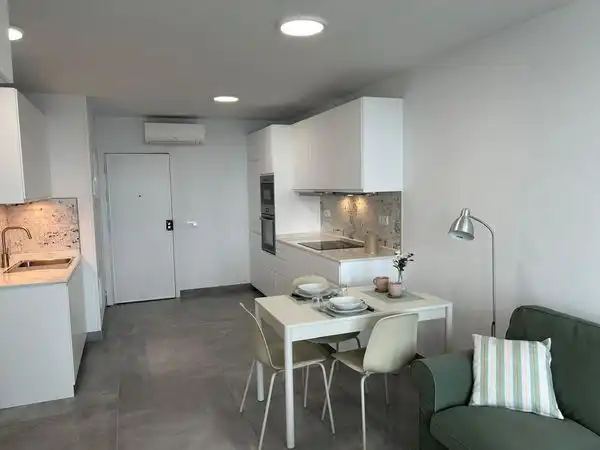 Cocina de Piso de alquiler en Las Palmas de Gran Canaria con Aire acondicionado, Calefacción y Horno