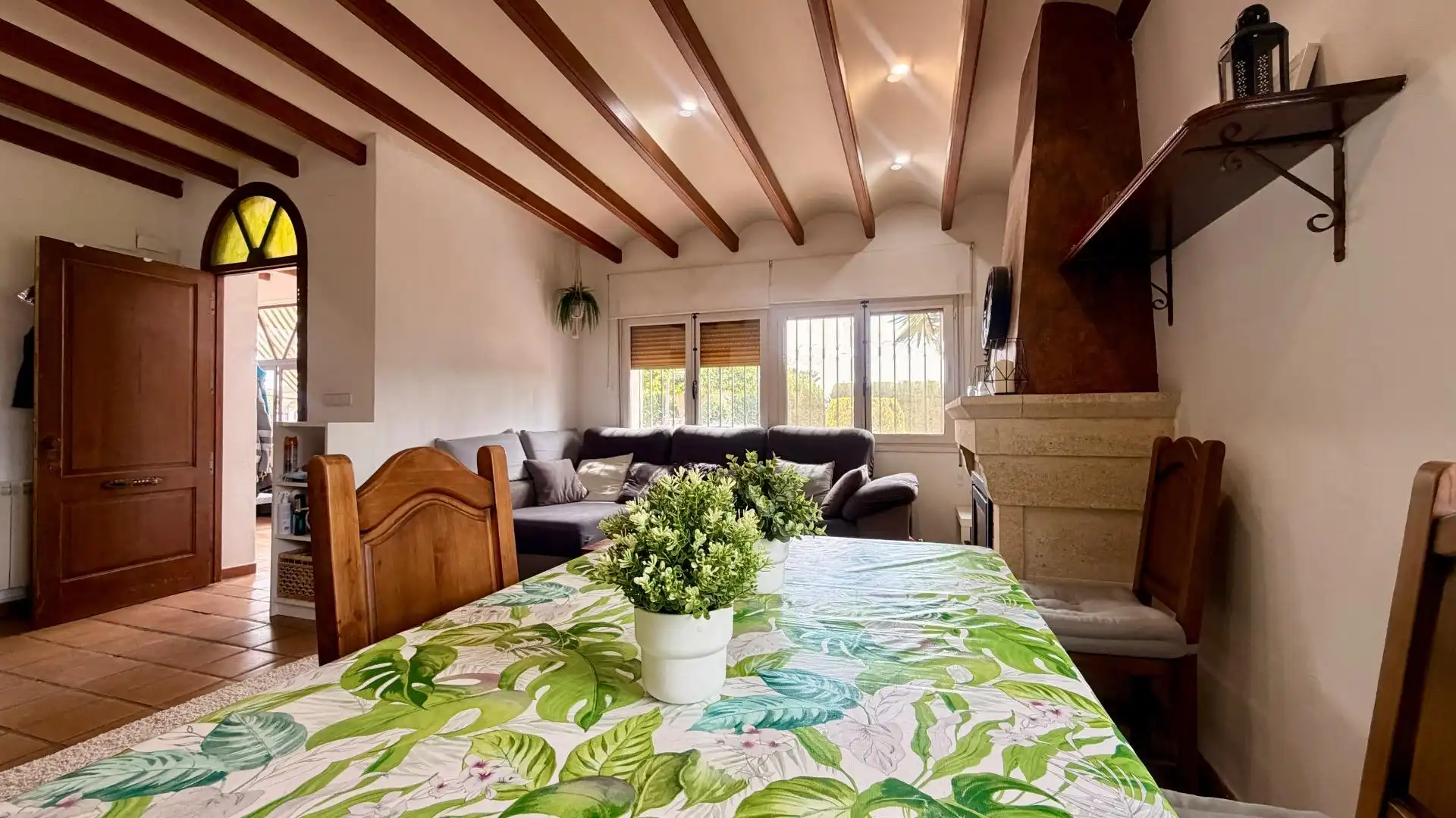 Dining room of Houses for sale in Elche / Elx  with Air Conditioner, Private garden and Terrace