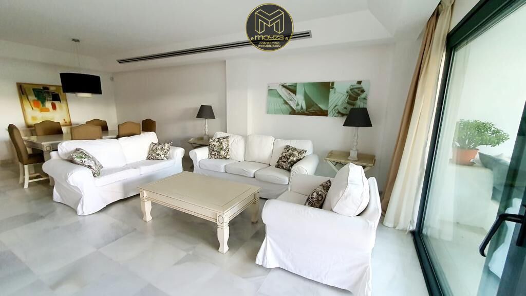 Living room of Flat to rent in Sotogrande  with Air Conditioner, Private garden and Terrace