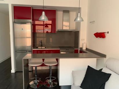 Kitchen of Flat to rent in  Madrid Capital  with Air Conditioner and Furnished