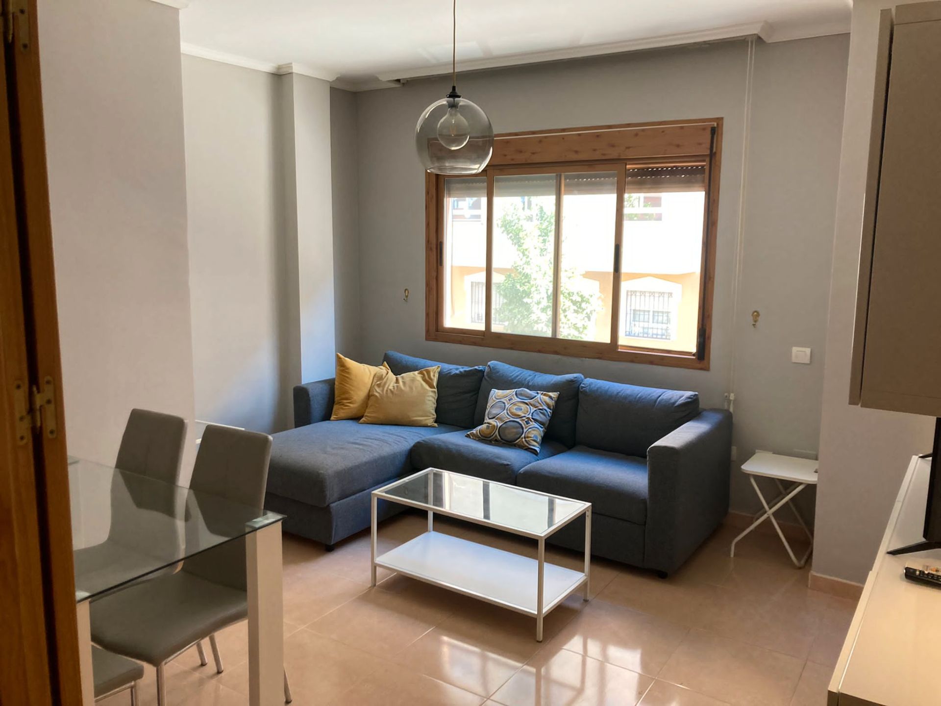 Sala d'estar de Pis de lloguer en Málaga Capital amb Moblat