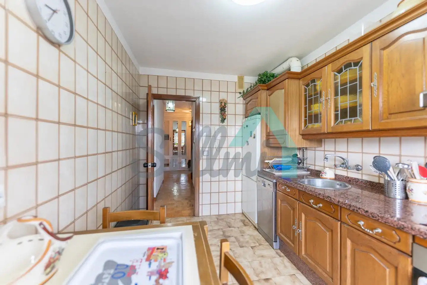 Kitchen of Flat for rent in Oviedo   with Heating, Parquet flooring and Furnished