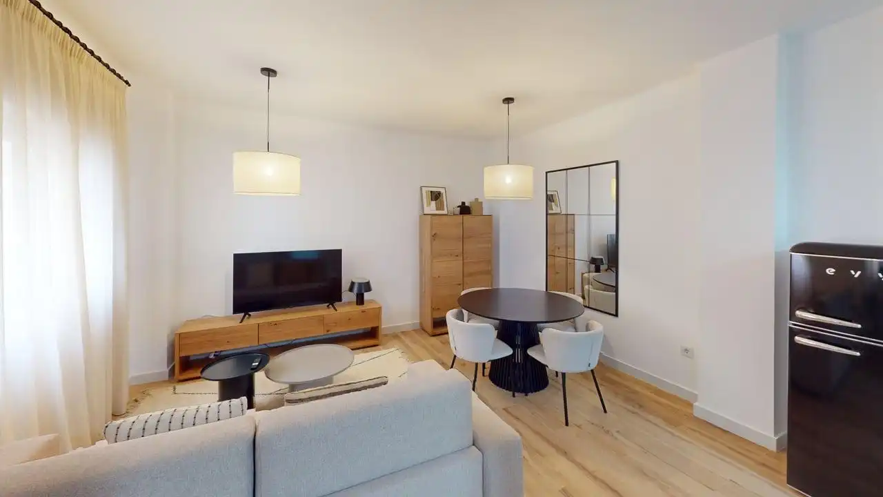Wohnzimmer von Wohnung zum Verkauf in Málaga mit Klimaanlage, Heizung und Möbliert