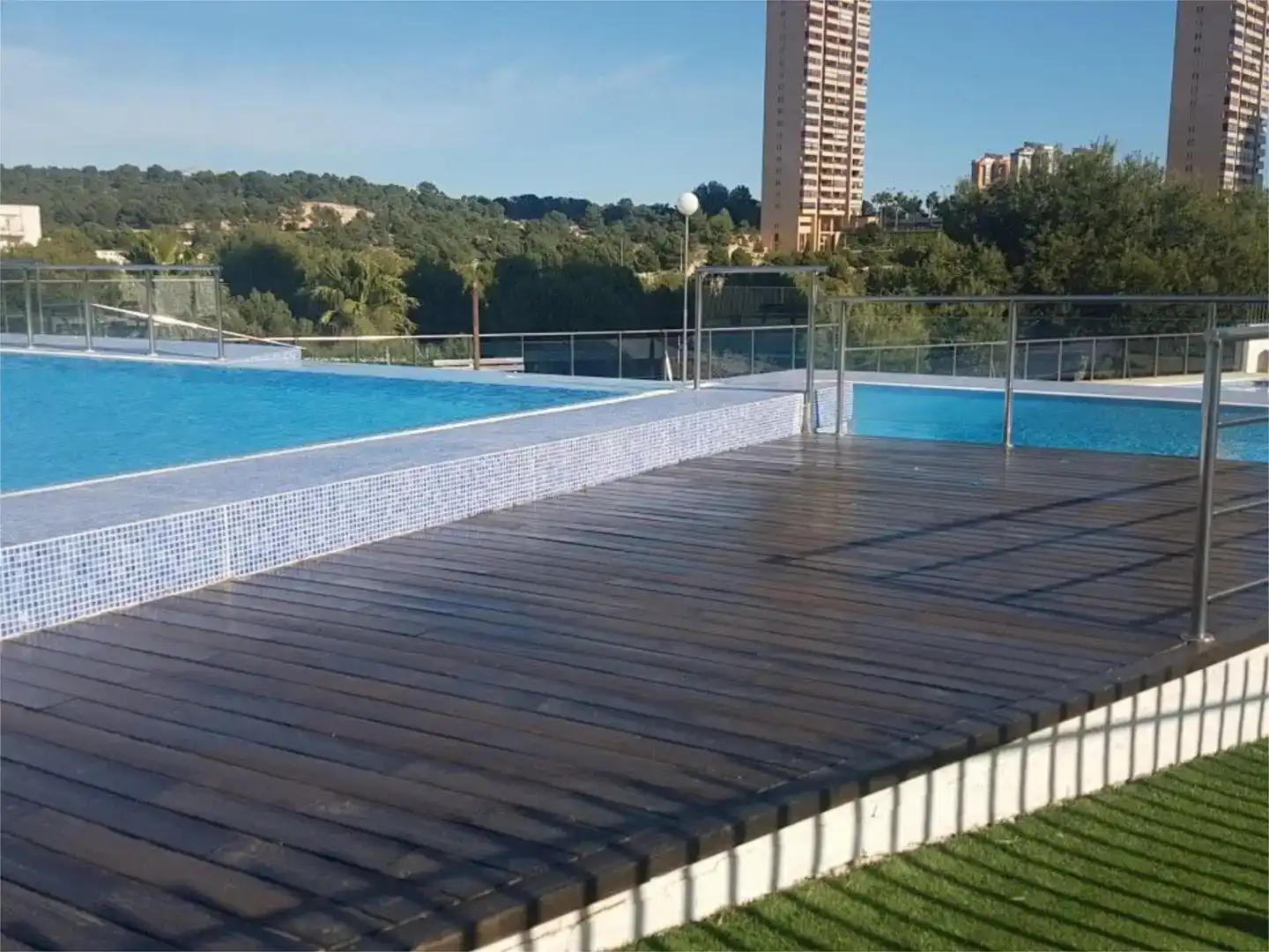 Swimming pool of Flat for rent in Benidorm  with Air Conditioner and Swimming Pool