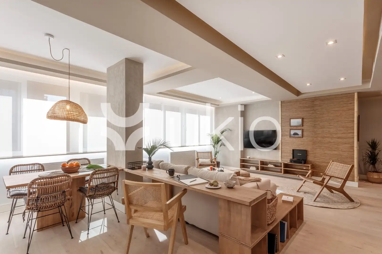 Sala d'estar de Apartament de lloguer en Madrid amb Aire condicionat, Calefacció i Moblat