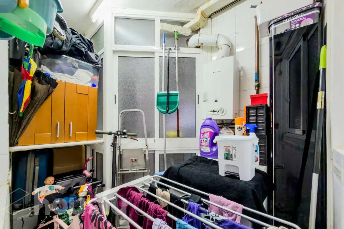 Kitchen of Flat for sale in Barcelona  with Air Conditioner, Parquet flooring and Terrace