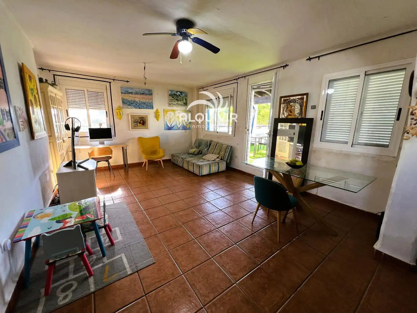 Living room of Flat for sale in Almonte  with Terrace and Furnished