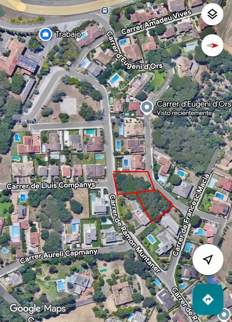 Terreny residencial en venda a Fornells de la Selva