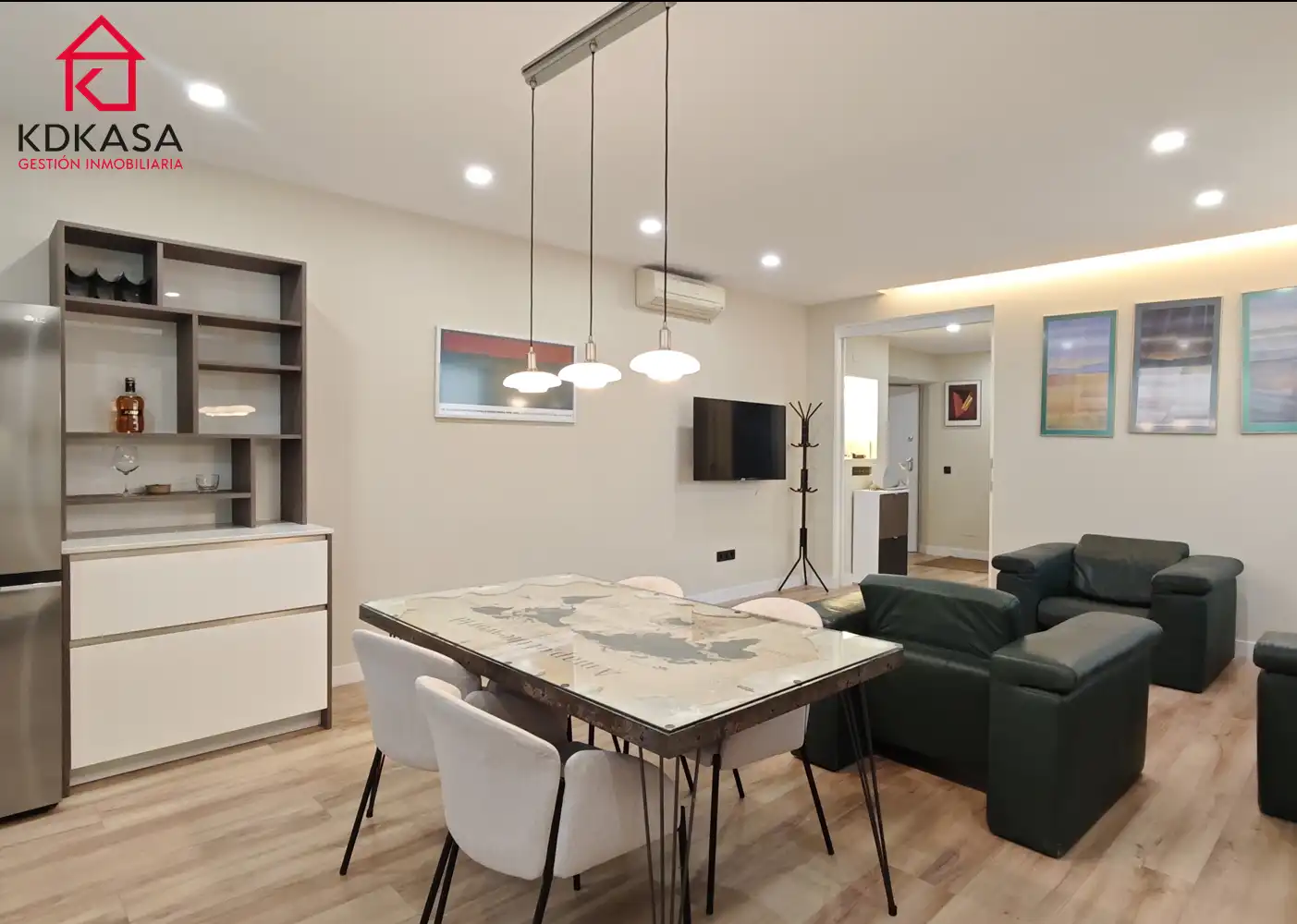 Living room of Flat for rent in Madrid  with Air Conditioner, Heating and Terrace