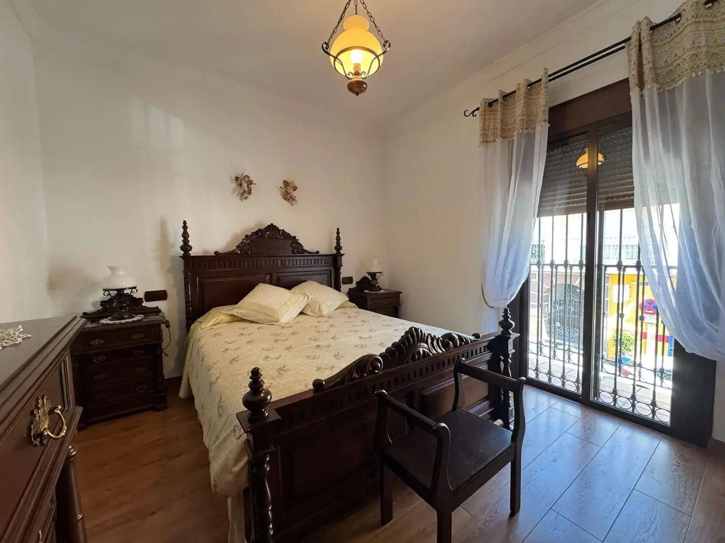 Schlafzimmer von Einfamilien-Reihenhaus zur Miete in Mijas mit Klimaanlage, Terrasse und Möbliert