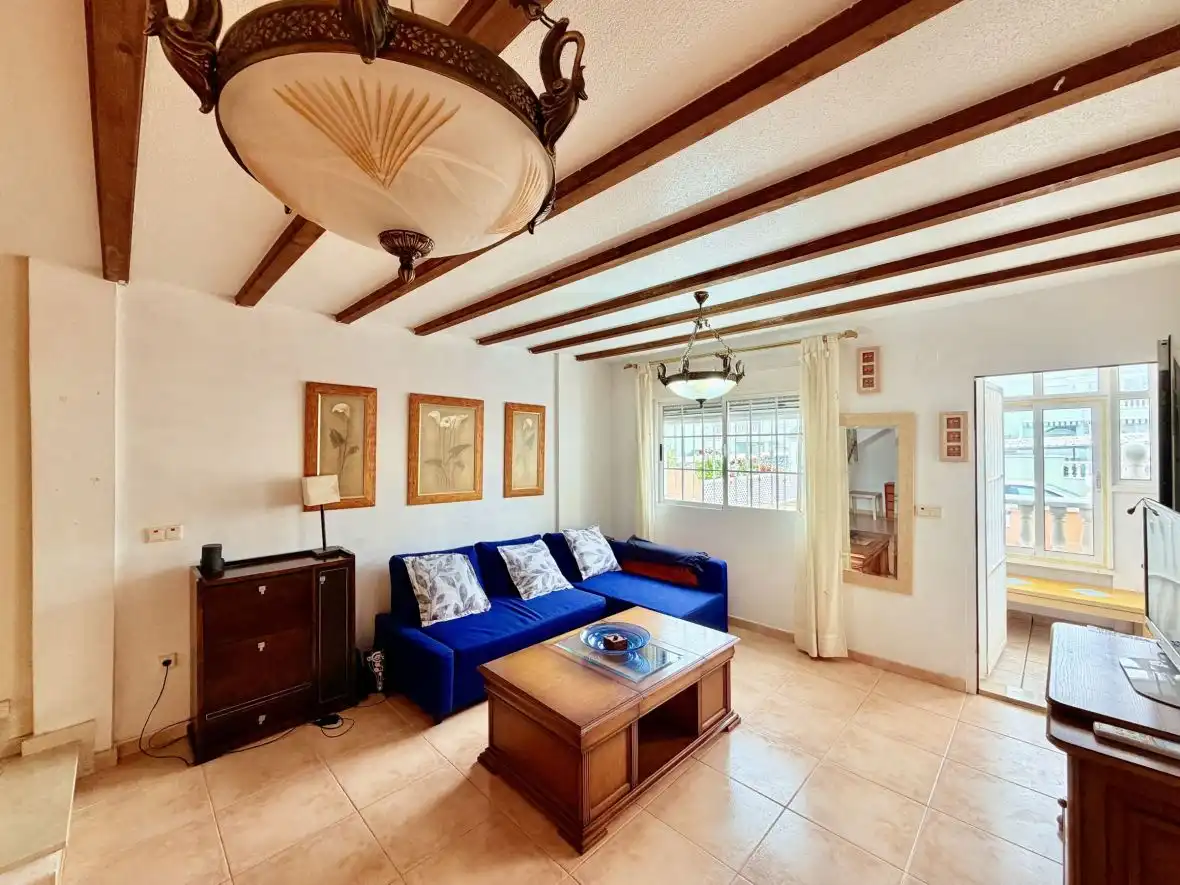Sala de estar de Casa o chalet en venta en Santa Pola con Aire acondicionado, Calefacción y Terraza