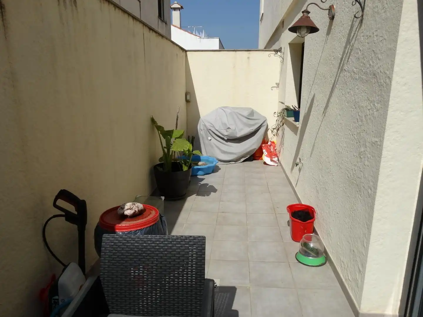 Terraza de Casa adosada en venta en L'Aldea con Jardín privado, Terraza y Trastero
