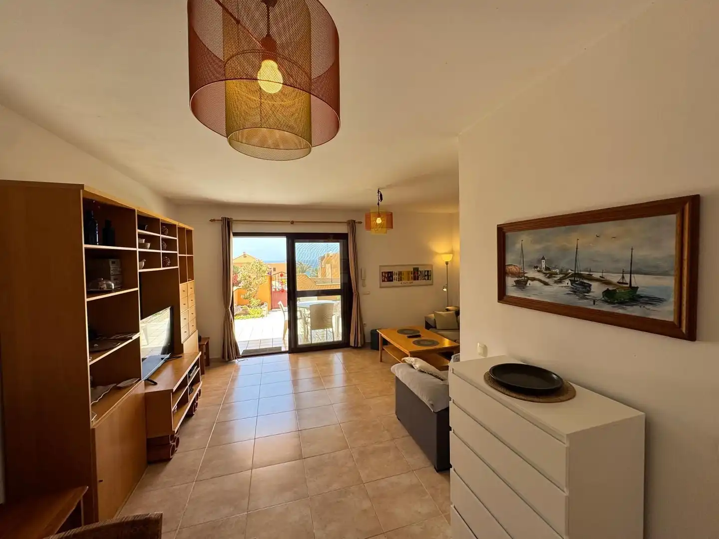 Sala de estar de Apartamento de alquiler en Costa Calma