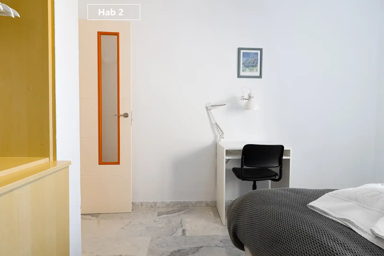 Habitación de Piso de alquiler en Málaga con Aire acondicionado, Amueblado y Internet
