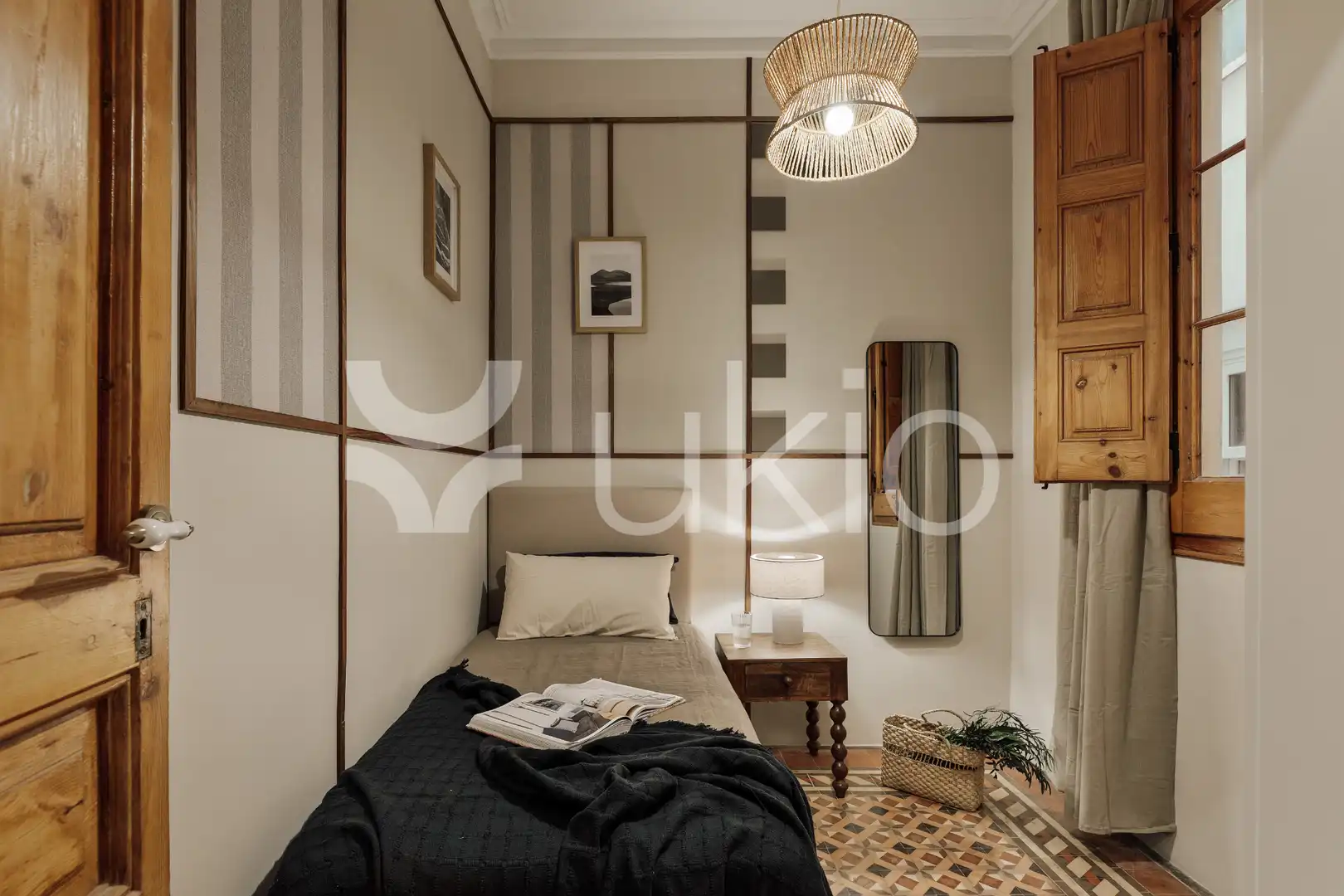 Habitación de Apartamento de alquiler en Barcelona con Aire acondicionado, Calefacción y Amueblado