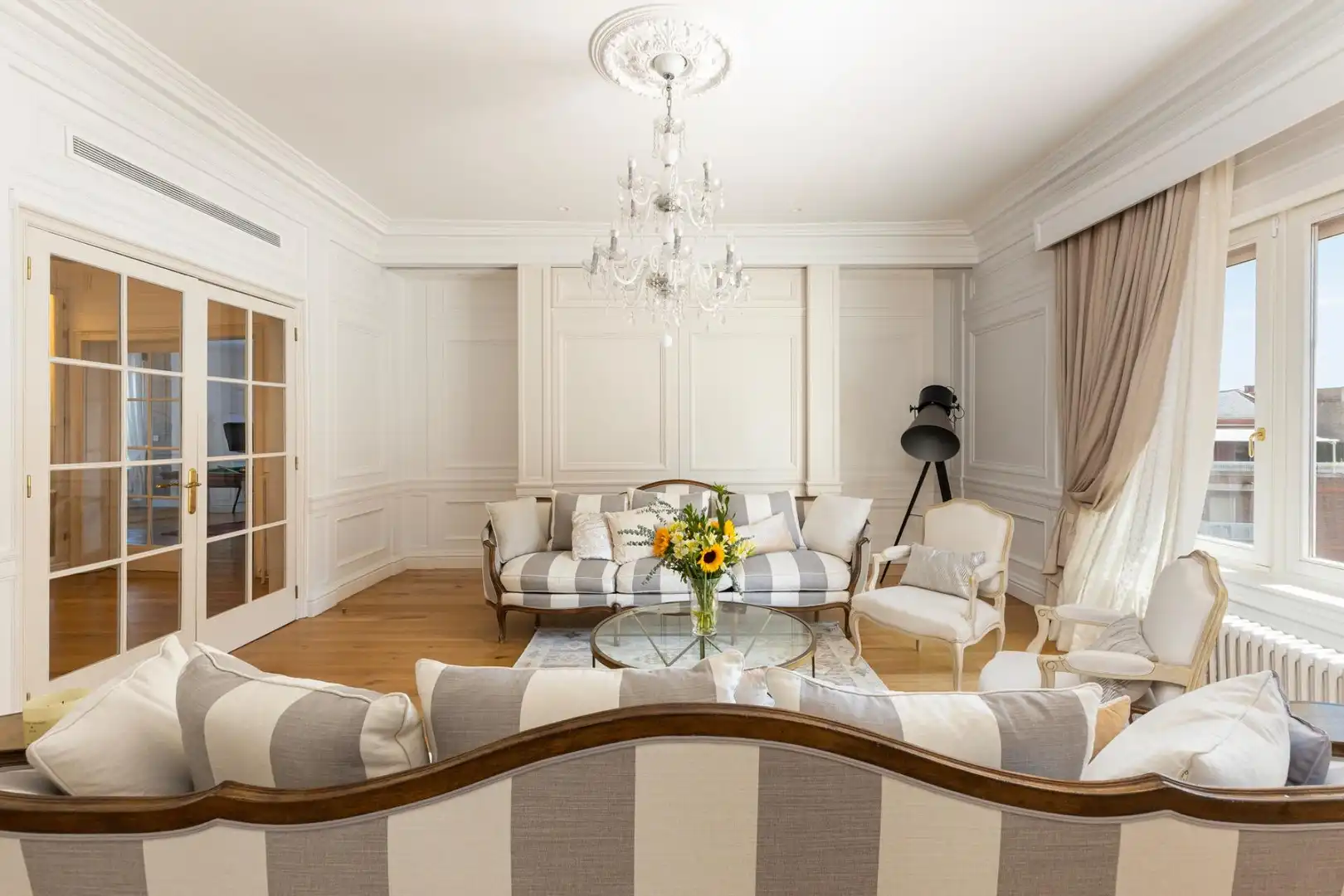 Sala de estar de Ático en venta en Barcelona con Aire acondicionado, Calefacción y Parquet