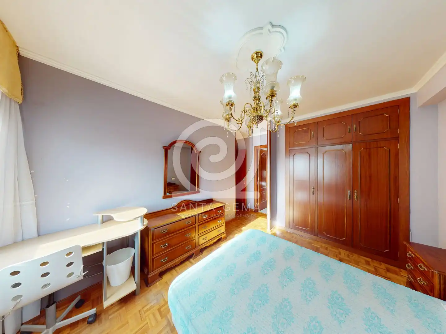 Bedroom of Flat for sale in A Coruña Capital   with Heating, Storage room and Furnished