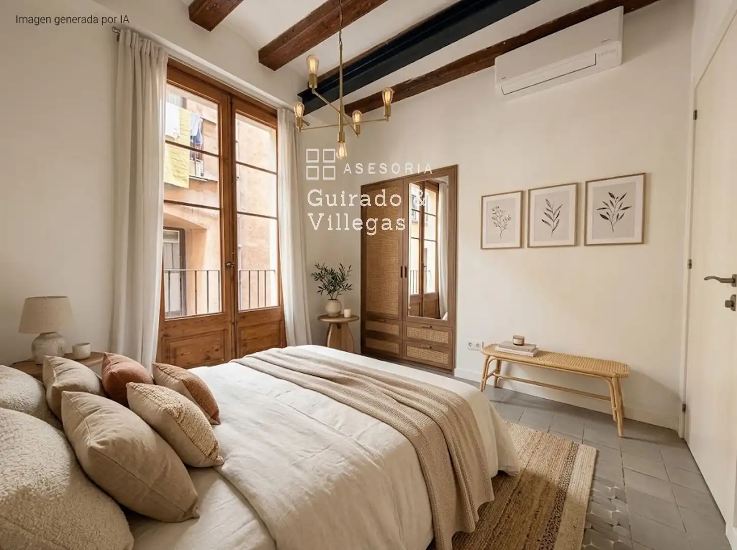 Dormitori de Pis en venda en Barcelona amb Aire condicionat, Terrassa i Moblat