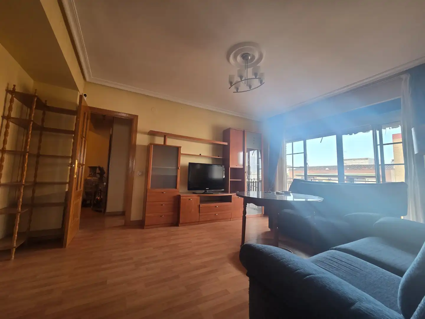 Sala de estar de Piso en venta en Badajoz con Aire acondicionado, Parquet y Terraza