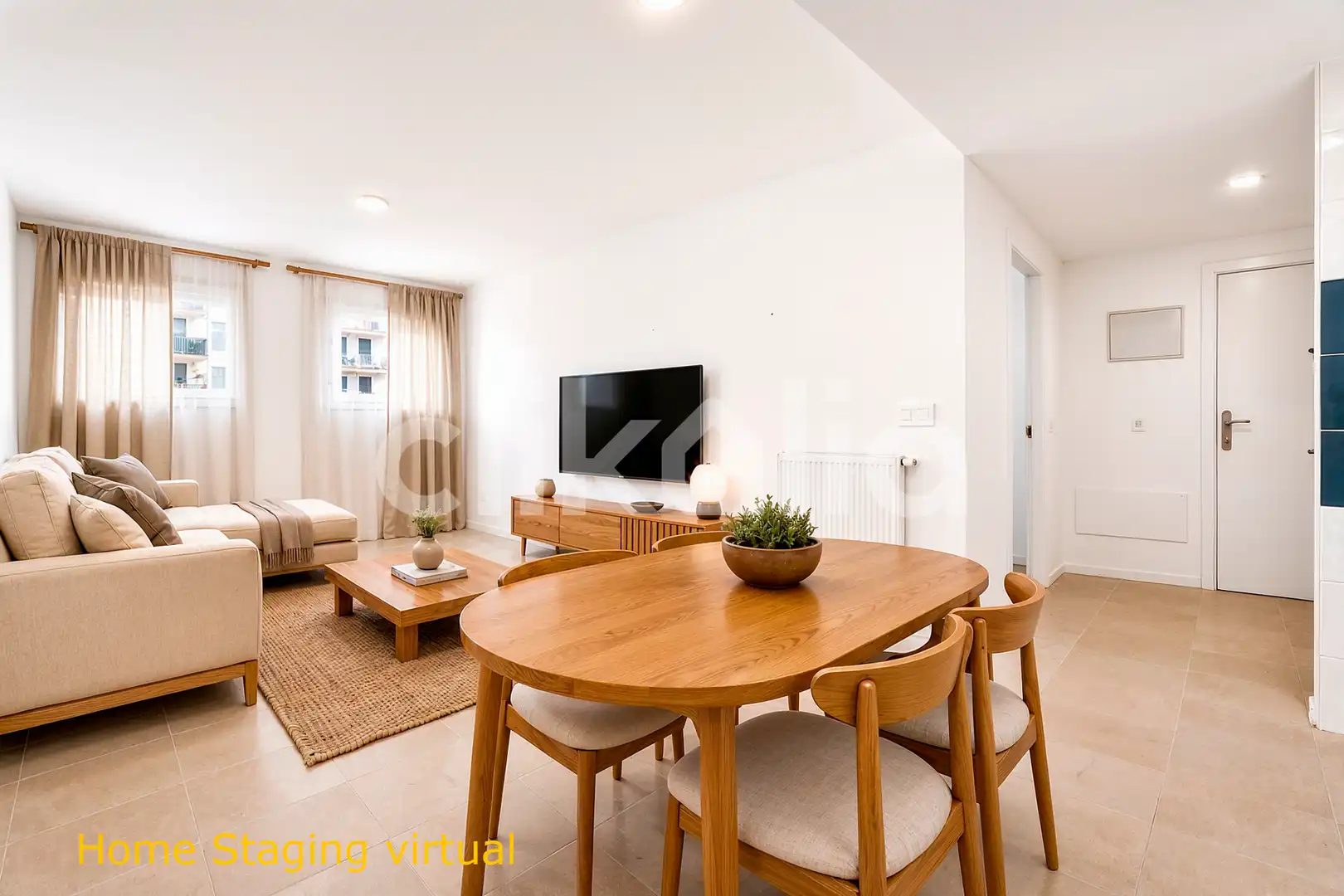 Living room of Flat for sale in Tres Cantos  with Heating, Storage room and Swimming Pool