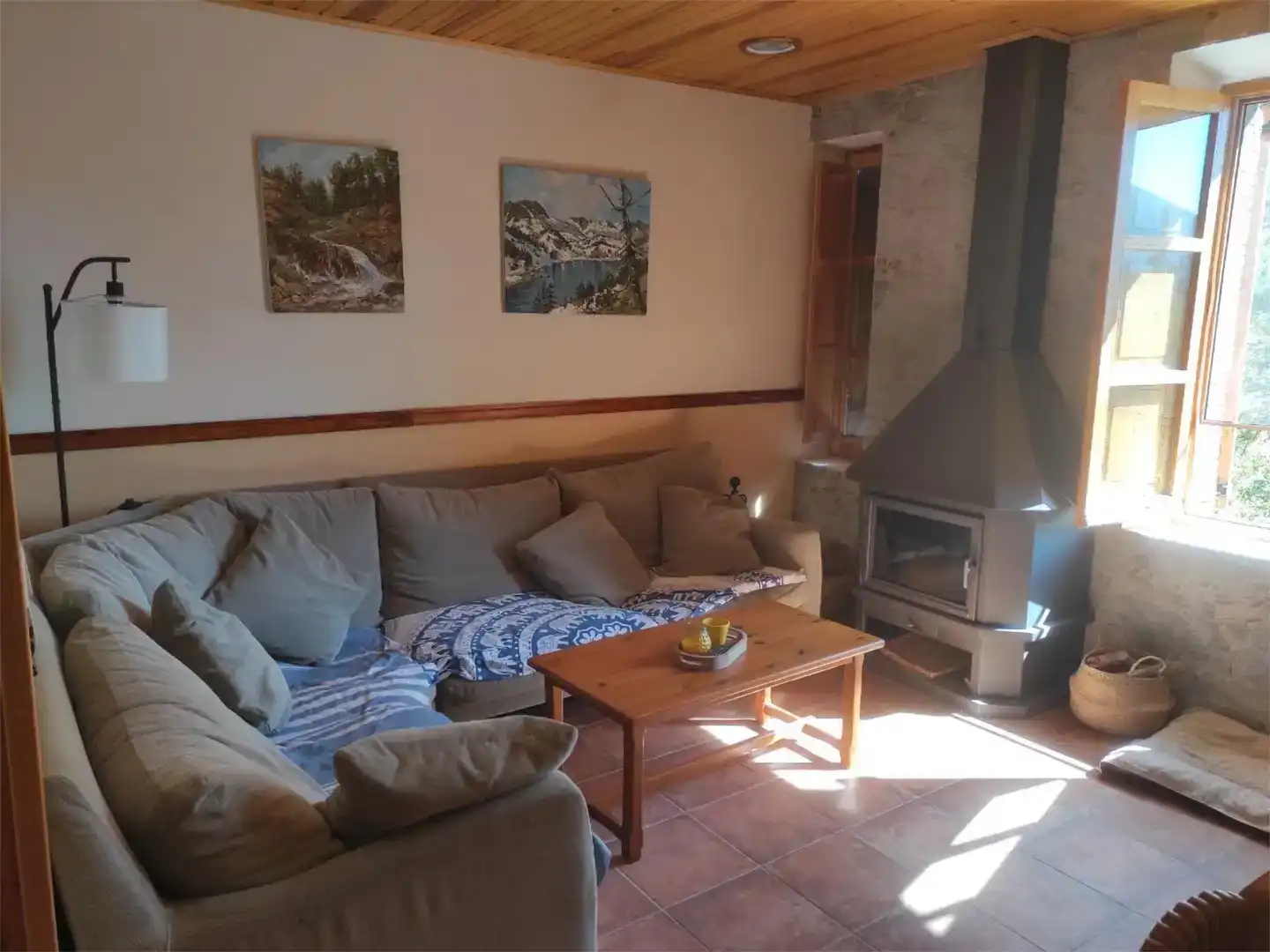 Sala de estar de Piso en venta en Cercs con Jardín privado y Amueblado