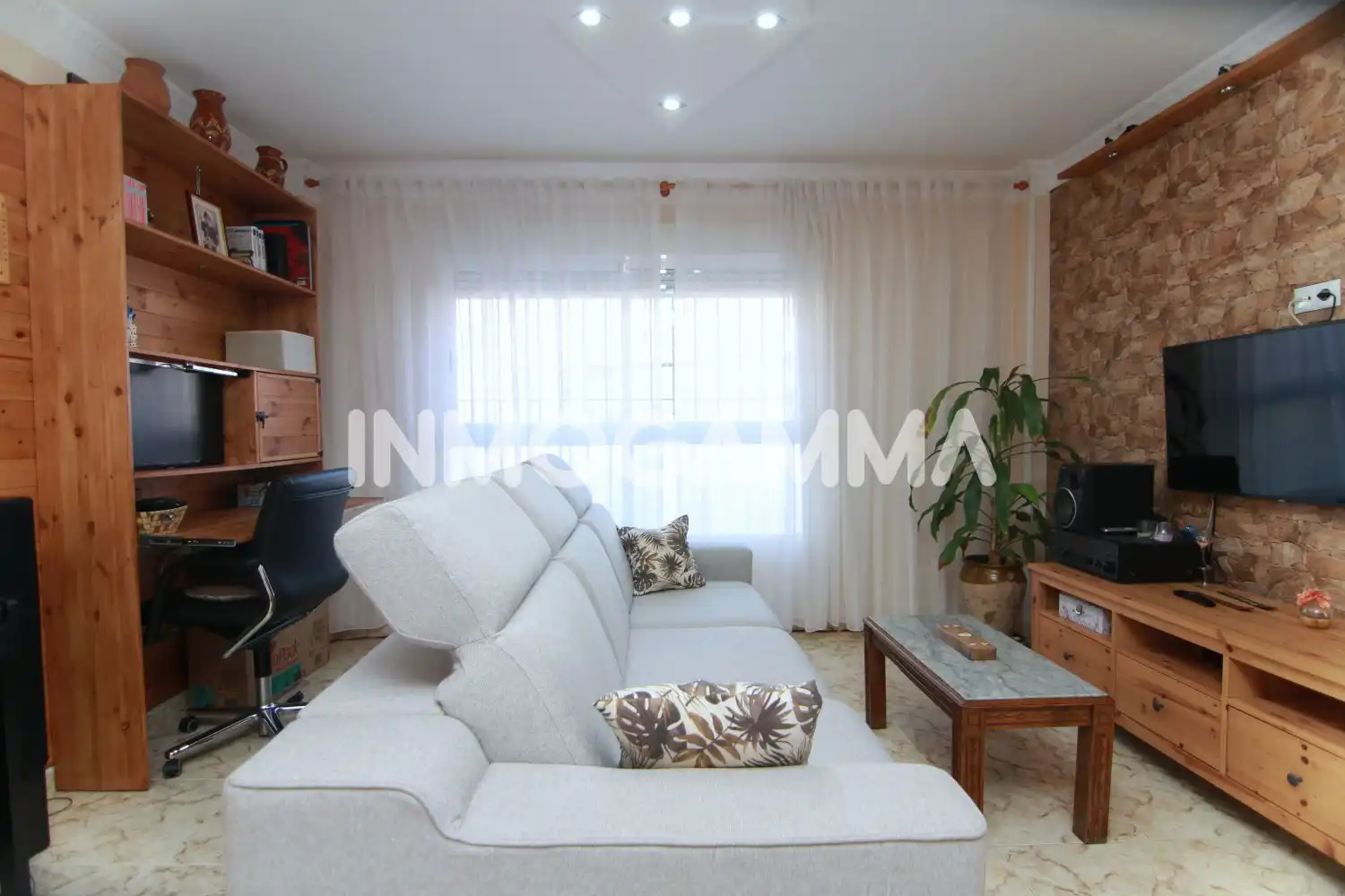 Wohnzimmer von Maisonette zum Verkauf in Cullera mit Klimaanlage, Abstellraum und Balkon