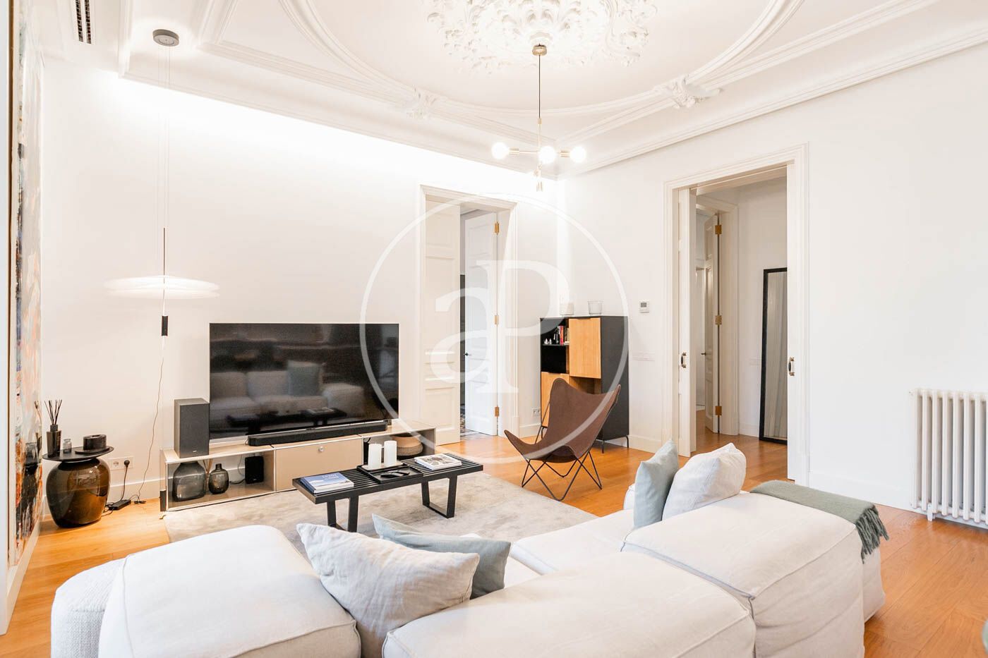 Living room of Flat to rent in  Barcelona Capital  with Air Conditioner, Heating and Terrace