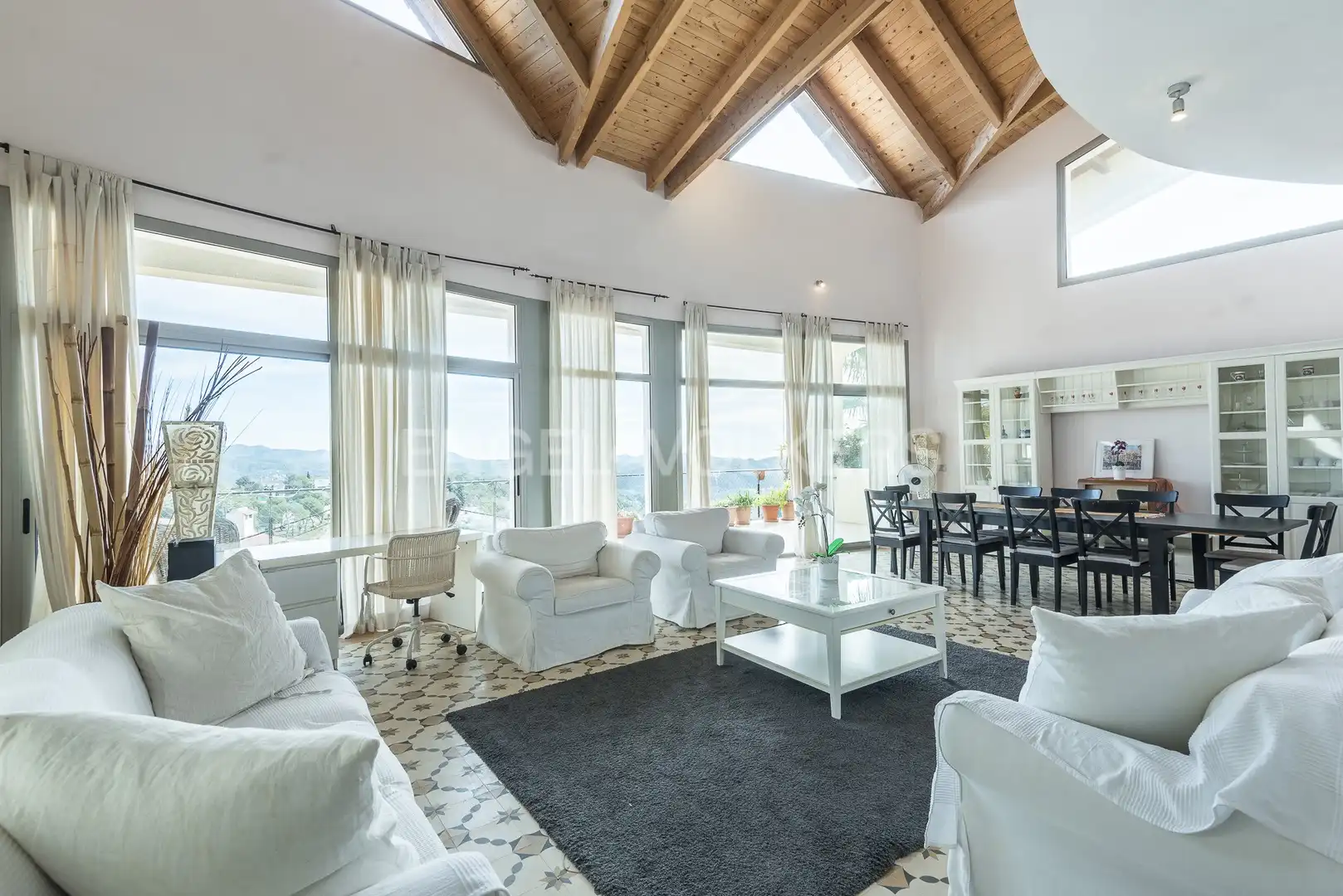 Sala de estar de Casa o chalet de alquiler en Olivella con Aire acondicionado, Calefacción y Jardín privado