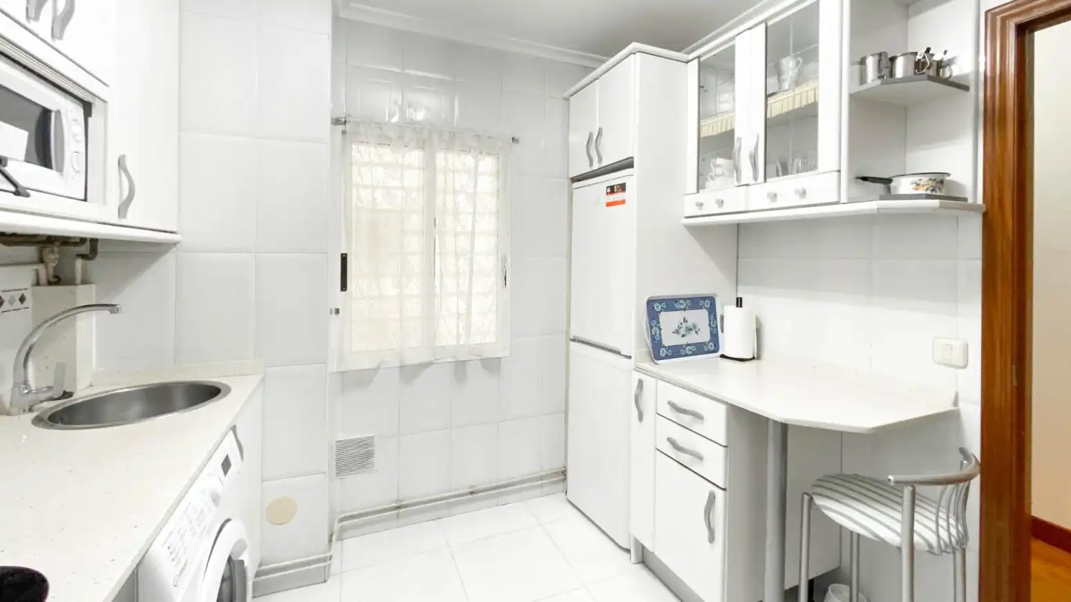 Küche von Wohnung zur Miete in Santander mit Heizung, Parkett und Möbliert