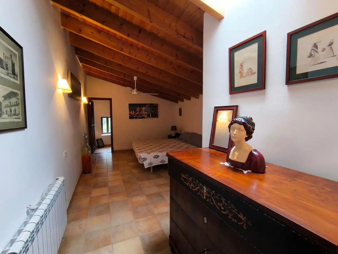 Dormitori de Finca rústica de lloguer en Sóller amb Calefacció