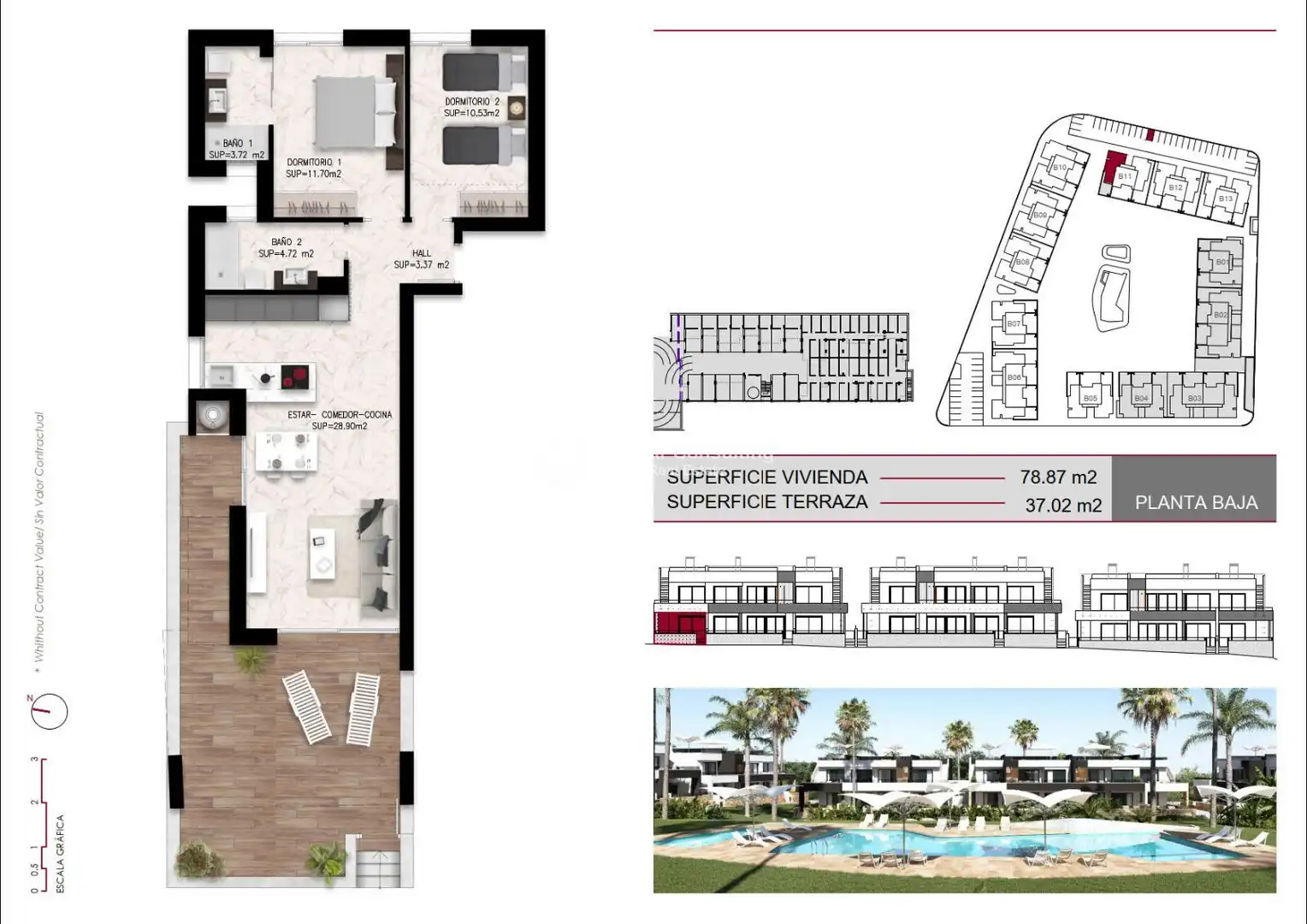 Apartments for sale in Rojales  with Air Conditioner, Heating and Terrace