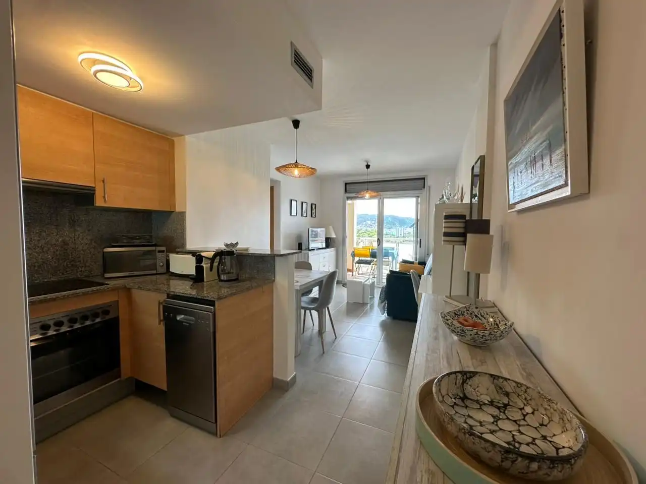 Cocina de Apartamento en venta en Roses con Aire acondicionado, Calefacción y Terraza