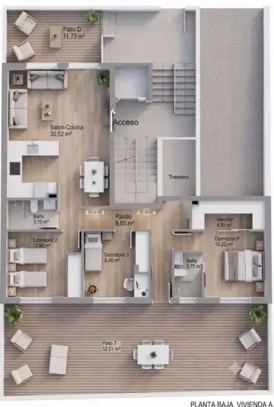 Apartment zum Verkauf in Residencial Triana - Barrio Alto, imagen 2