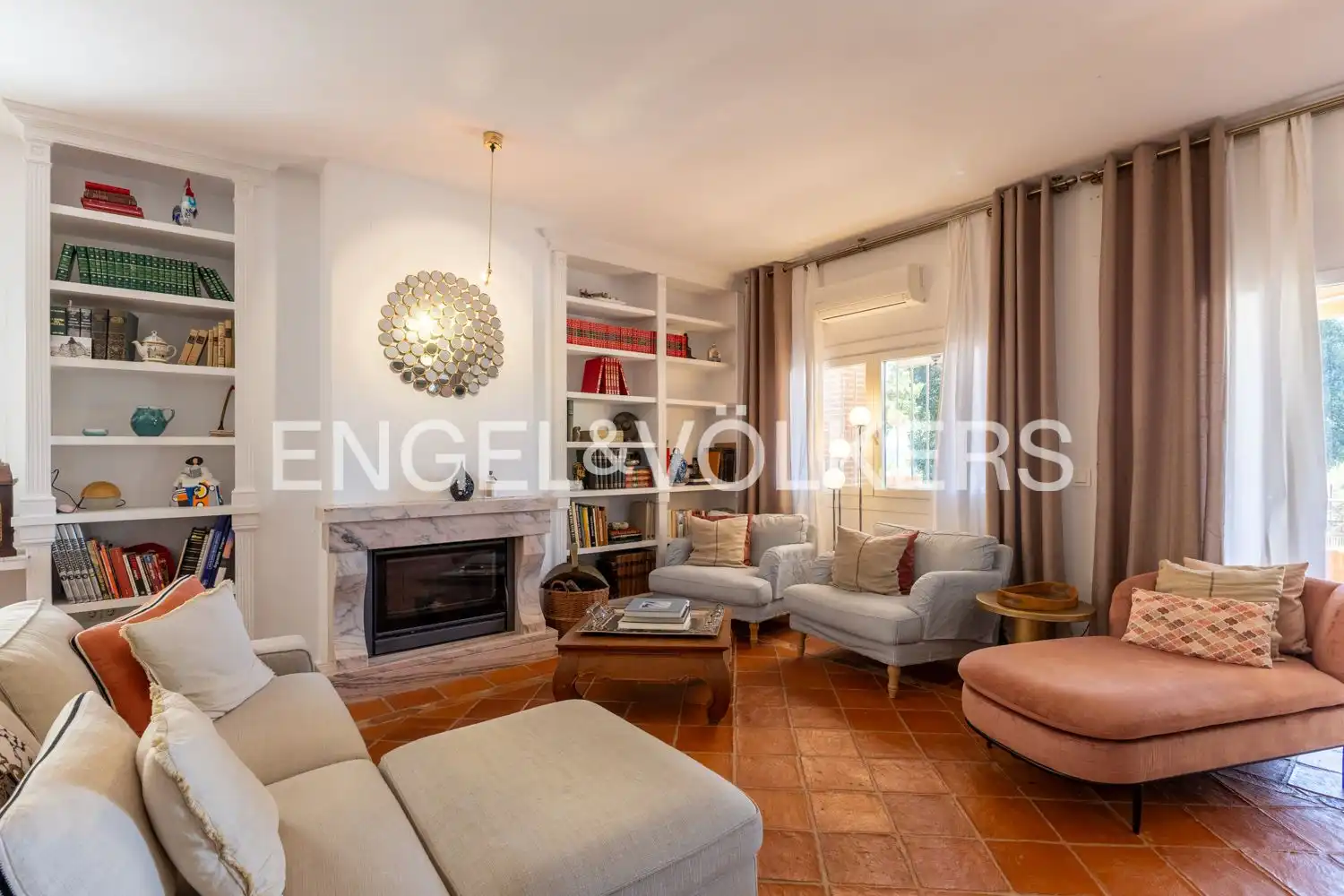 Living room of Houses for rent in Riba-roja de Túria  with Air Conditioner, Heating and Private garden