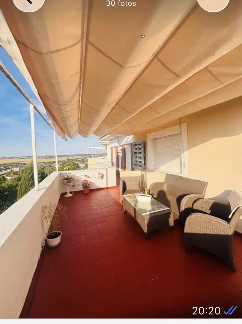 Terrasse von Wohnung zur Miete in Badajoz Capital mit Klimaanlage, Terrasse und Schwimmbad