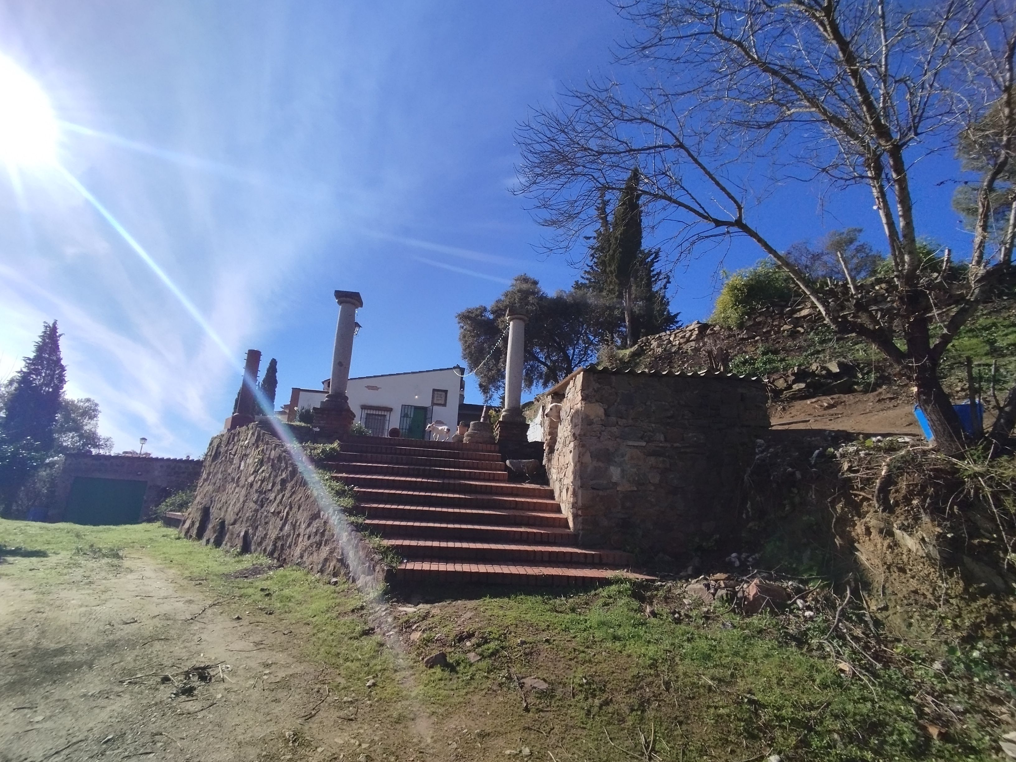 Vista exterior de Finca rústica en venta en Valverde de Mérida con Trastero, Piscina y Piscina comunitaria