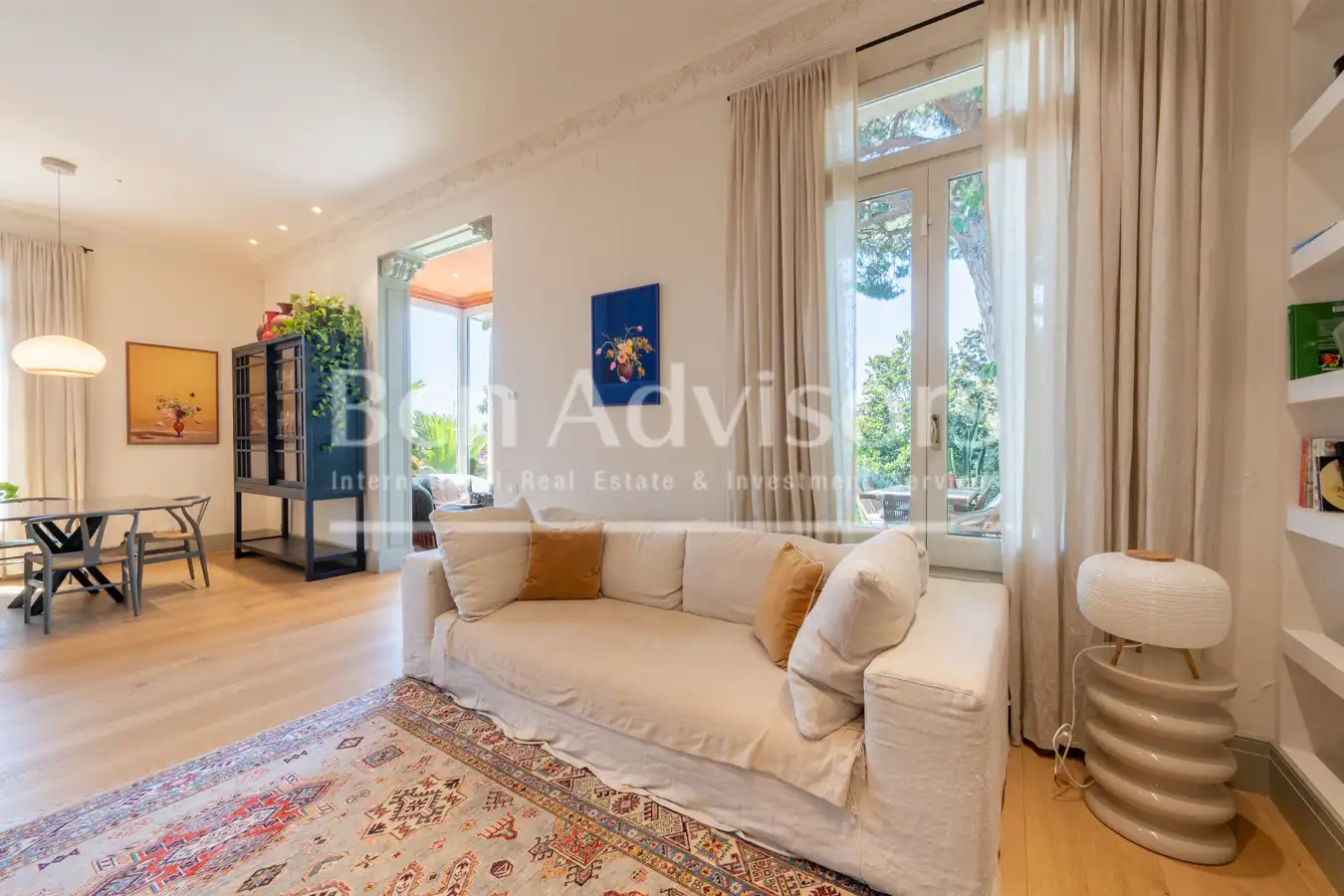 Sala d'estar de Casa o xalet de lloguer en Barcelona amb Aire condicionat, Calefacció i Jardí privat