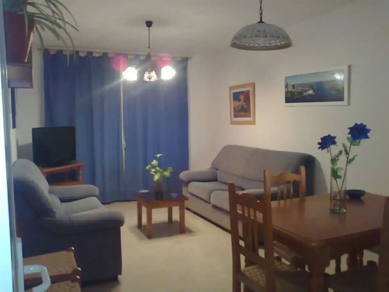 Living room of Flat for rent in El Ejido  with Private garden, Swimming Pool and Furnished