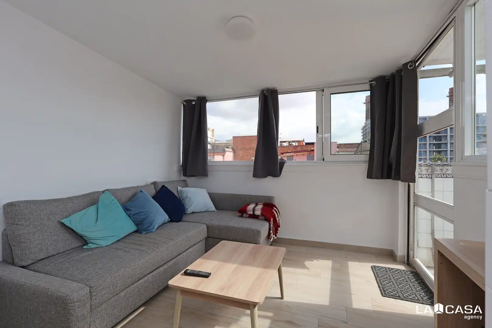 Sala de estar de Ático en venta en Barcelona con Terraza