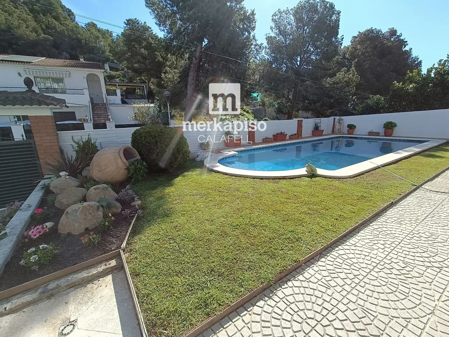 Garden of Houses for sale in Calafell  with Heating, Terrace and Swimming Pool