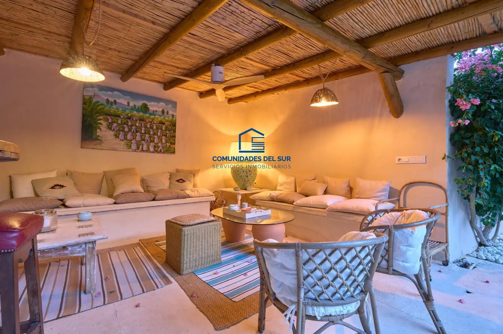 Terrassa de Casa o xalet en venda en El Puerto de Santa María amb Aire condicionat, Jardí privat i Terrassa