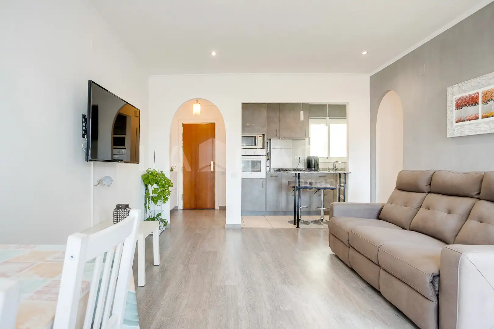 Sala d'estar de Pis en venda en Granollers amb Aire condicionat, Calefacció i Parquet