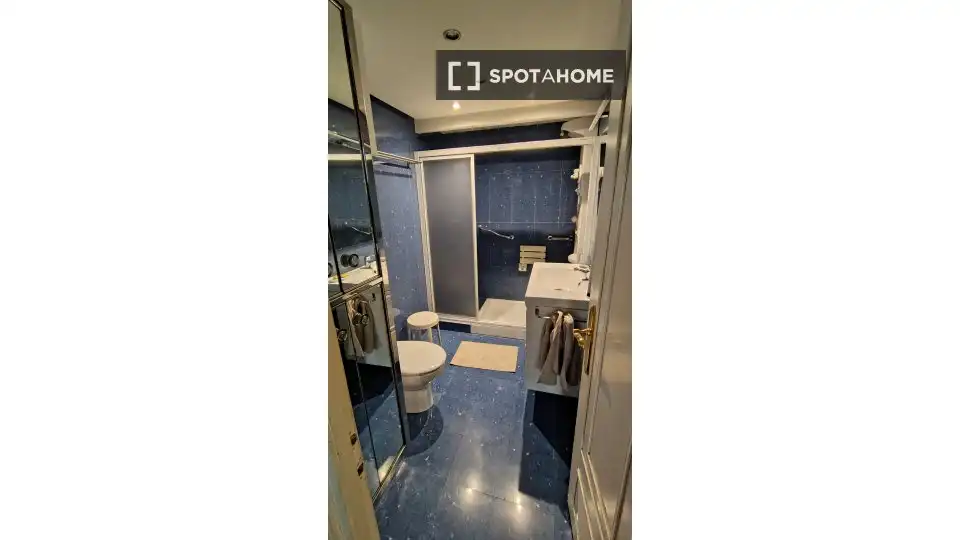 Bany de Apartament per a compartir en Donostia - San Sebastián  amb Aire condicionat, Terrassa i Moblat