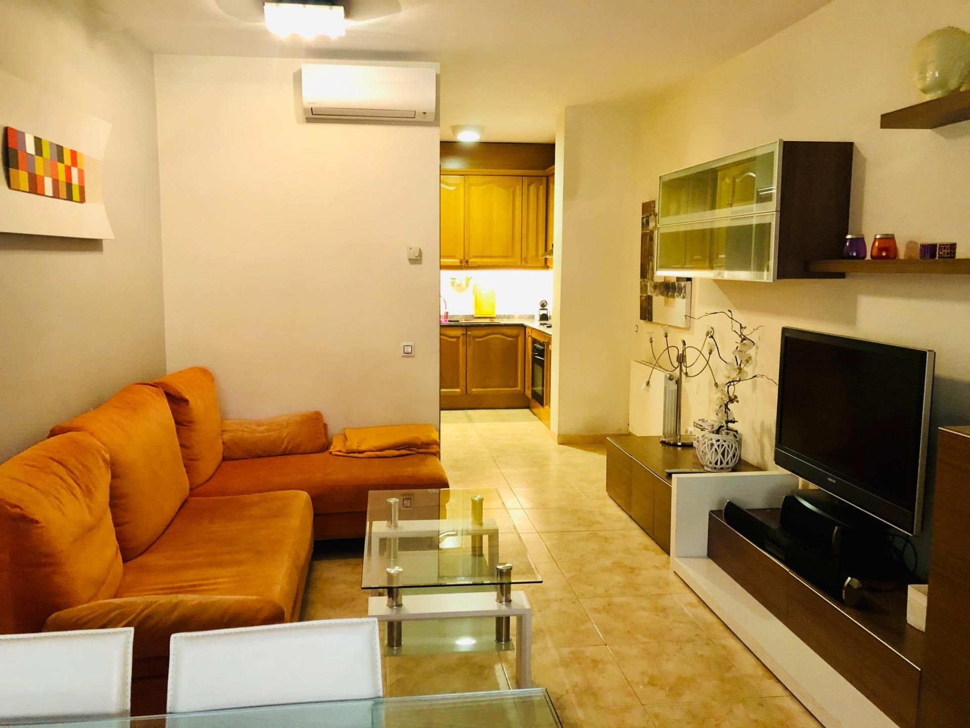 Living room of Flat for sale in Sitges  with Heating, Terrace and Balcony