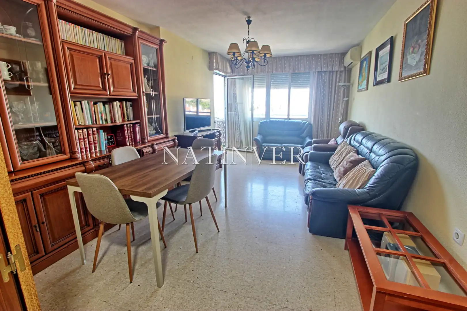 Sala d'estar de Pis en venda en Rincón de la Victoria amb Aire condicionat, Terrassa i Forn