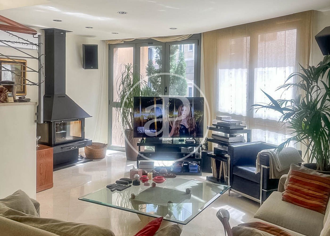 Living room of House or chalet to rent in  Barcelona Capital  with Air Conditioner, Heating and Terrace